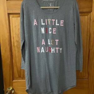 Victoria's Secret Long Sleeve Sleep Tee